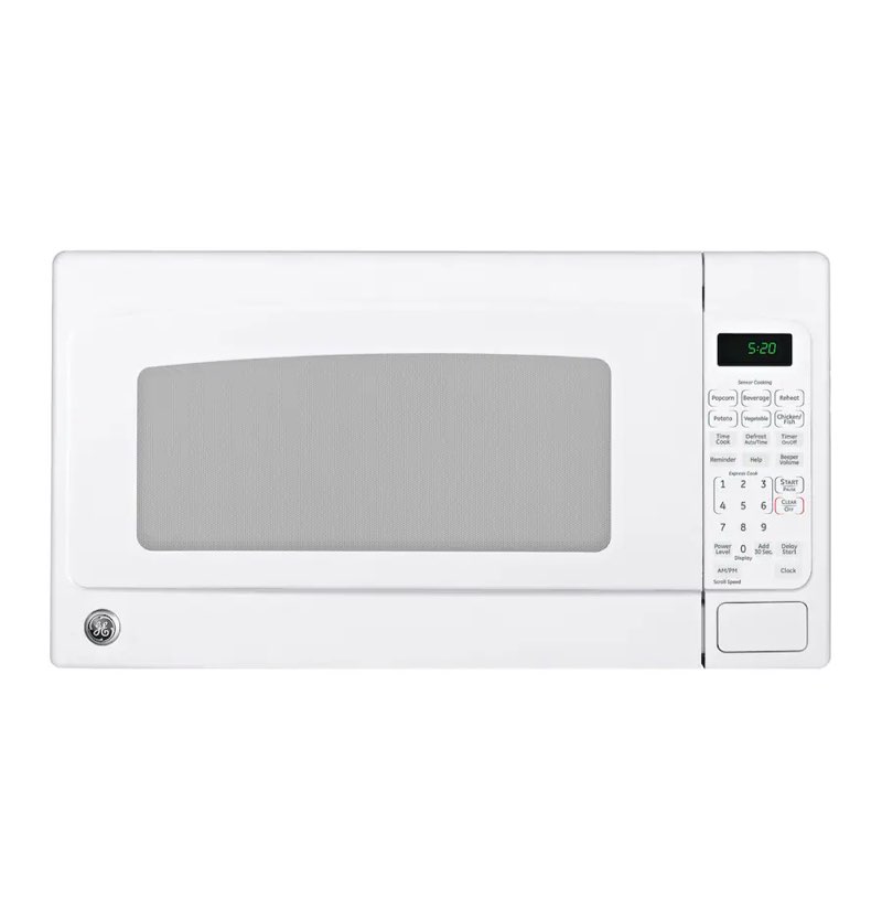 GE - 2.0 Cu. Ft. Countertop Microwave with Sensor Cooking and Defrost - White