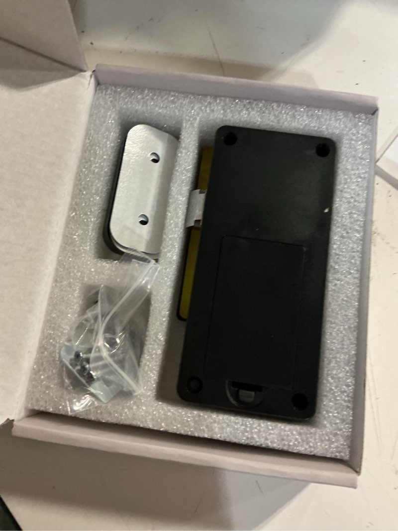 Condition photo showing Good Condition for anweller smart cabinet lock, hidden no drill adhesive baby proofing child proof drawer locks, keyless rfid bluetooth cabinet locks for adults file kitchen cupboard closet liquor - black