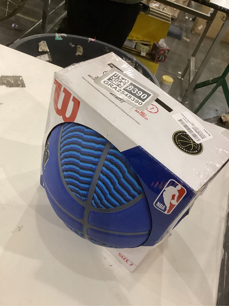 Condition photo showing As Is for Wilson NBA Player Icon Basketballs - Size 3 and Size 7 Luka Doncic Size 7 - 29.5"