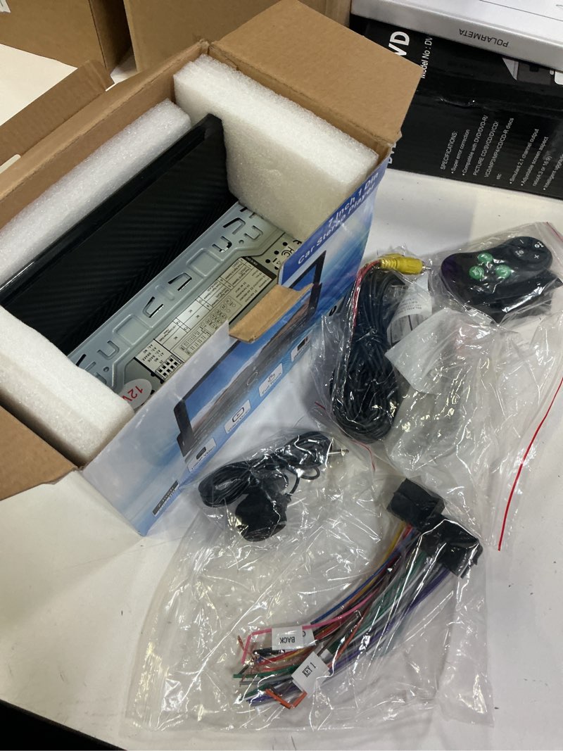 Condition photo showing New/Like New for 7“single din radio with apple carplay & android auto, uhd single din touchscreen car radio, car ster