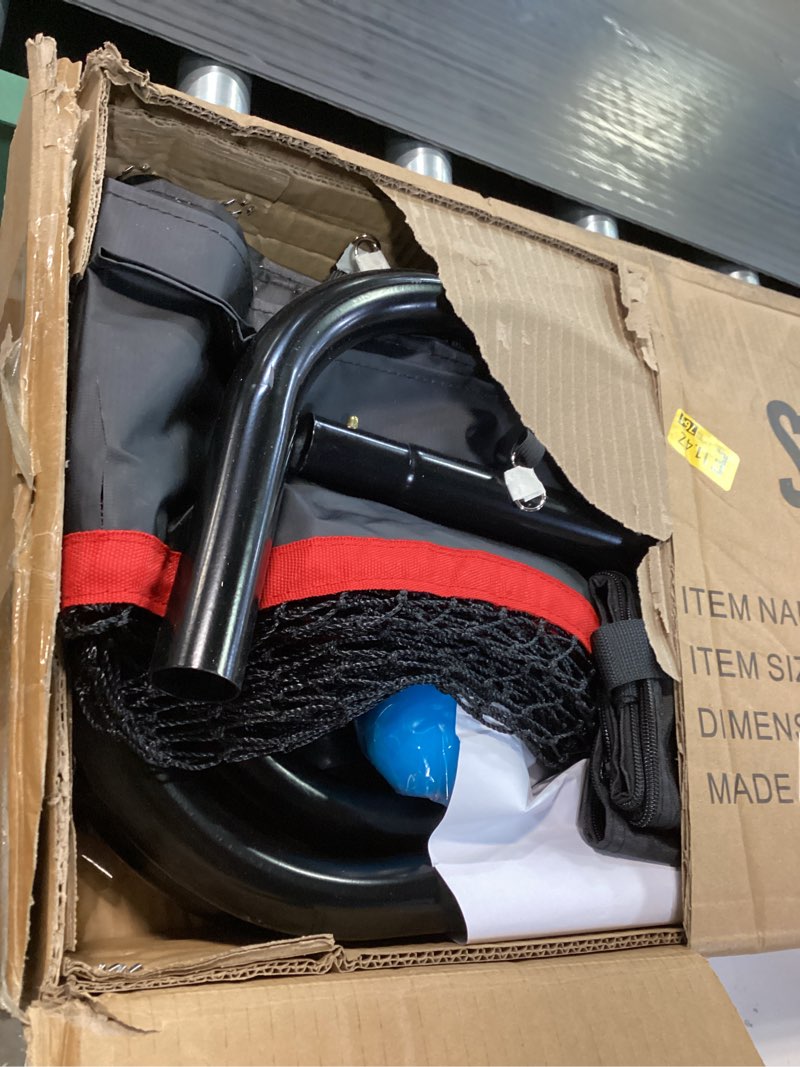 Condition photo showing Good Condition for 4x7ft Lacrosse Rebounder for Backyard, Fields or Indoors - Strong Rebounder Net with 5 Rebound Angles, Neon Target Strap, and 2 Balls - Durable and Versatile Lacrosse Training Equipment