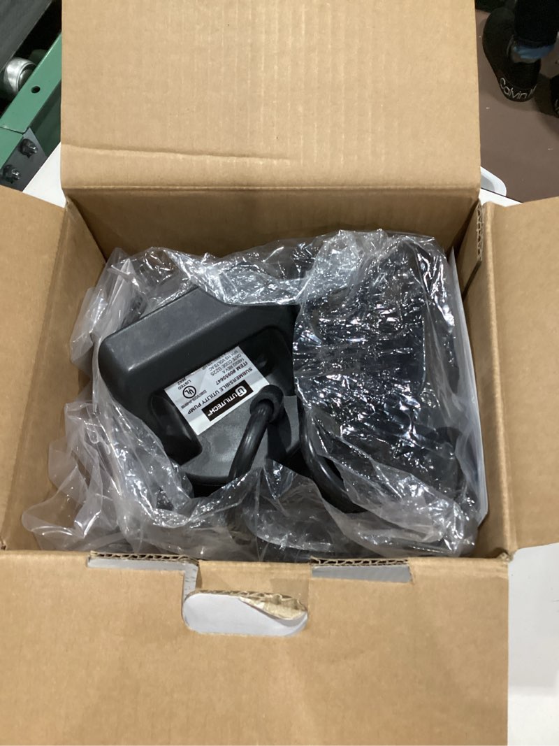 Condition photo showing As Is for utilitech sw1110c 1/3-hp 115-volt thermoplastic submersible utility pump new 