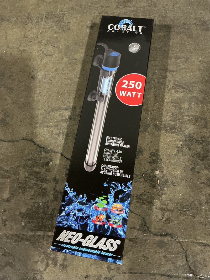 Condition photo showing New/Like New for 478429 250W Cobalt Neo-Glass Submersible Aquarium Heater