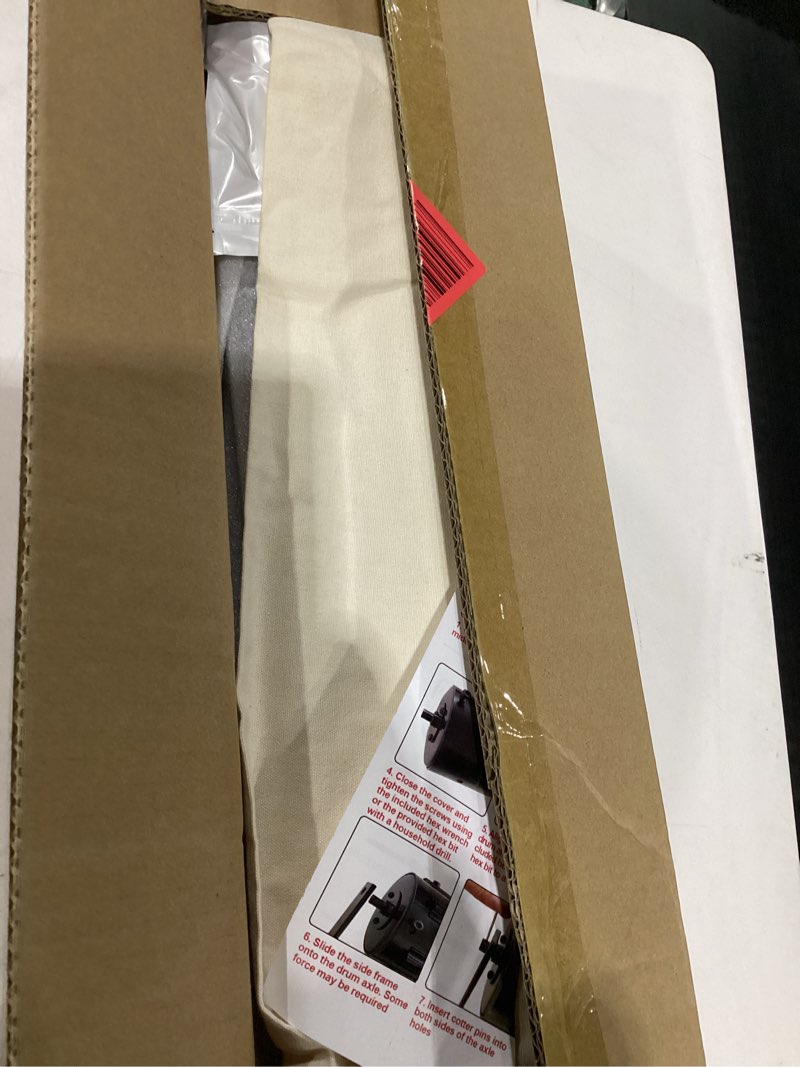 Condition photo showing New/Like New for 22-inch patented lawn aerator, rolling aerator lawn tool, heavy duty lawn aerator tool, grass aerator & garden tools for aeration & soil health 22 inch