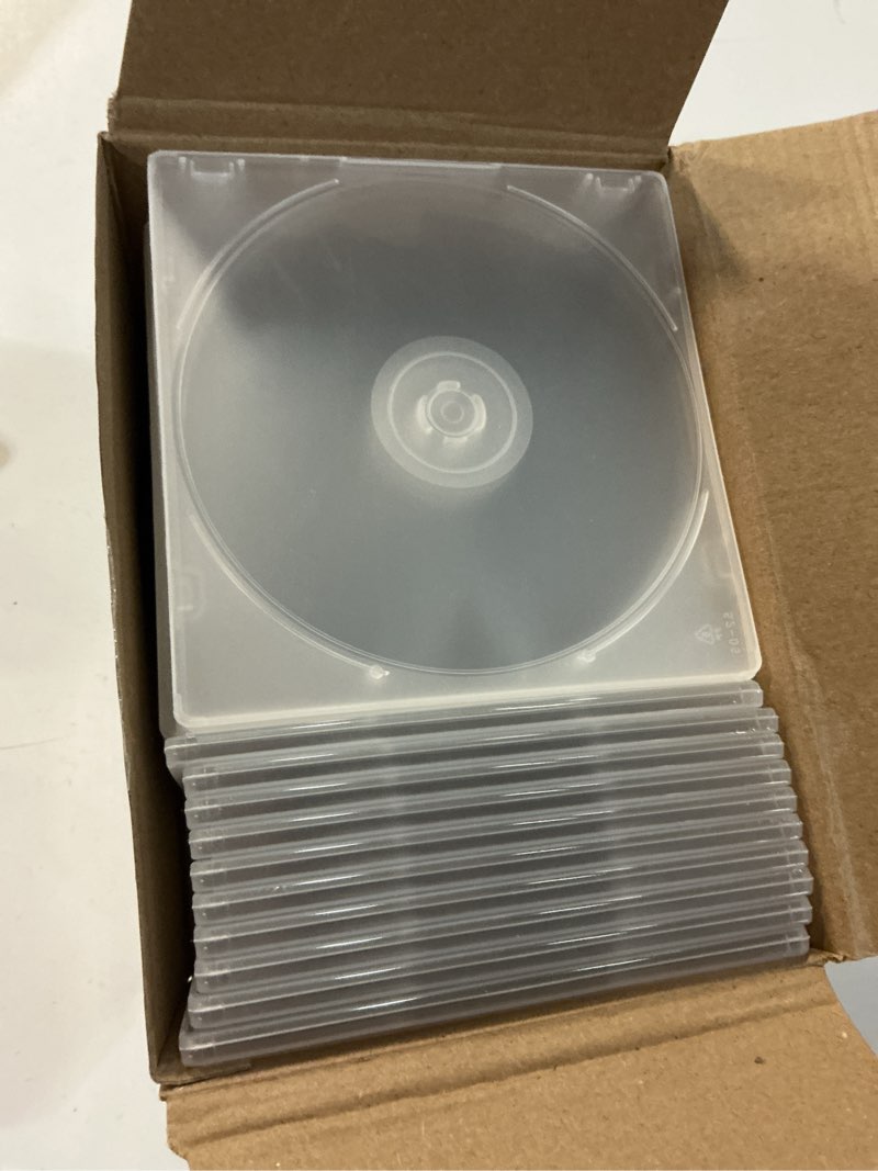 Condition photo showing Good Condition for 25 pcs recordable blank media discs 700mb 80 minutes 52x with white inkjet printable center and black recording surface for music data(with 25 pcs clear jewel case)