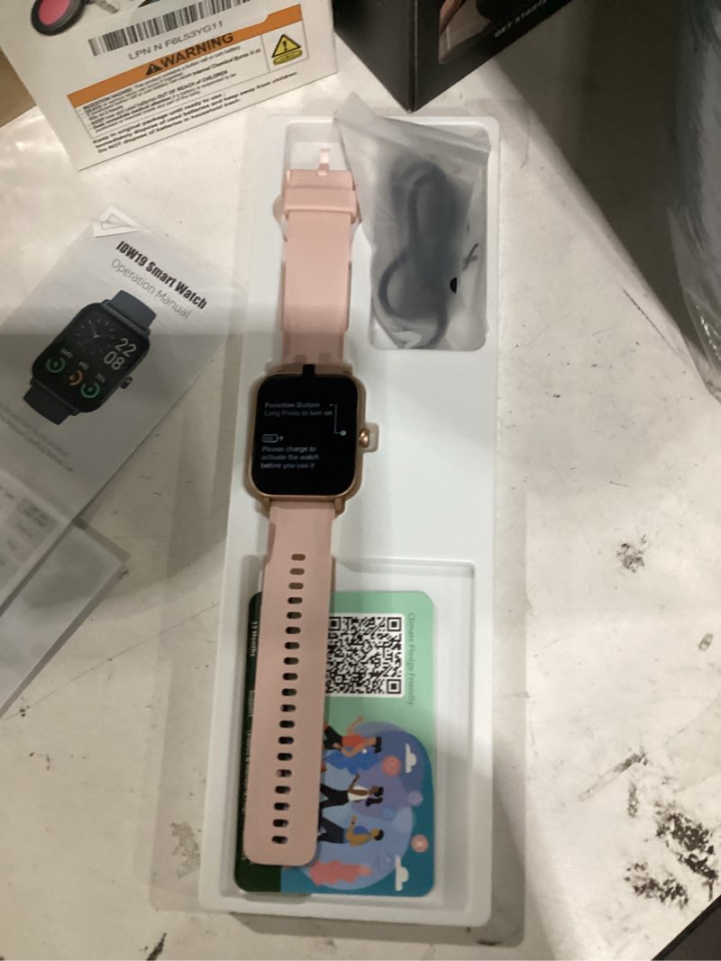 Condition photo showing Good Condition for smart watch for women,1.85 inch amoled touchscreen for android & iphone alexa built-in bluetooth calls,fitness watch 110+ sport modes heart rate/sp02/sleep/calories monitor ip68 waterproof pink 1.85