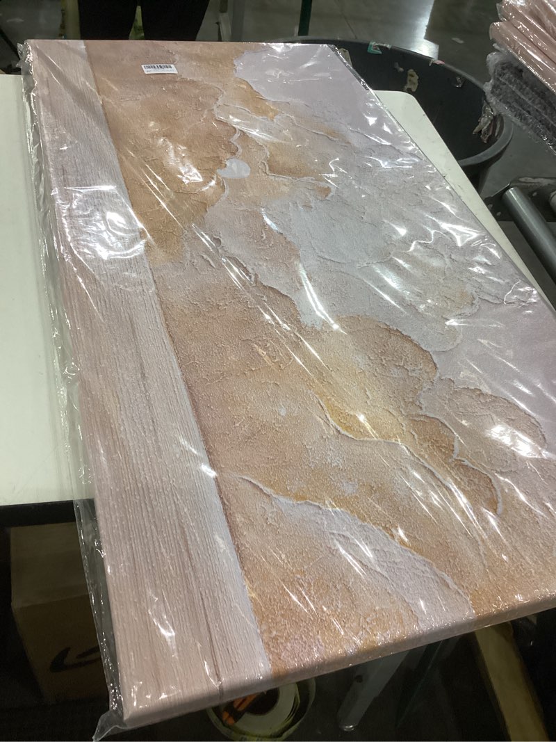 KUPTEU Canvas Wall Art Decor Modern Canvas Wall Art For Living Room Pink Orange Wall Art Decor Lands