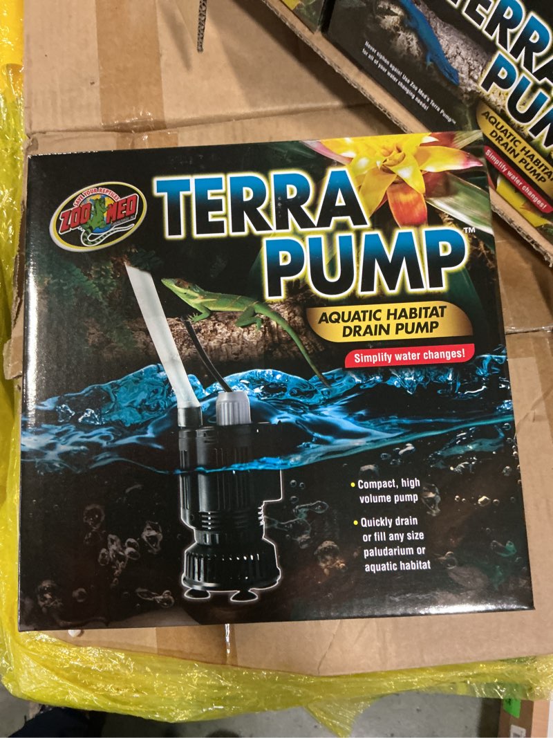 Condition photo showing New/Like New for Zoo Med Terra Pump Aquatic Habitat Drain Pump  1 Each/370 GPH