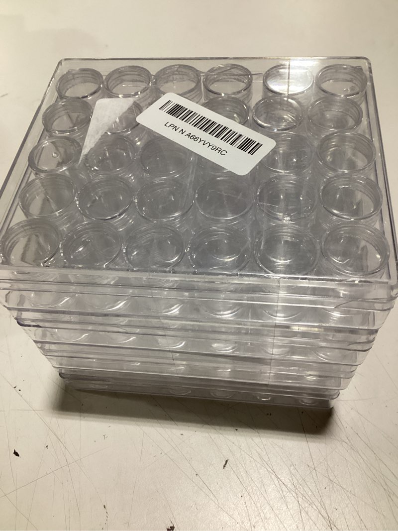 Condition photo showing Good Condition for JOIKIT 5 Pack 30 Grids Diamond Painting Storage Containers with 110 PCS Label Stickers, Portable Bead Art Organizer Case with Lids for Nail Diamonds, Jewelry, DIY, Cosmetics