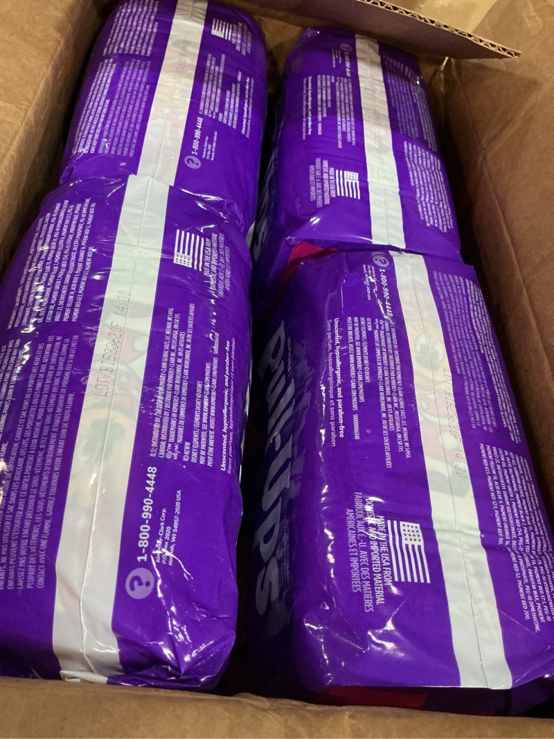 Condition photo showing New/Like New for Pull-Ups Girls' Potty Training Pants, Size 3T-4T Training Underwear (32-40 lbs), 112 Count (4 Packs of 28) 3T-4T 112