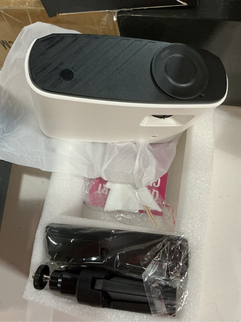 Condition photo showing New/Like New for mini projector for iphone, elephas 2024 upgraded 1080p hd projector, 8000l portable projector with tripod, movie projector compatible with android/ios/windows/tv stick/hdmi/usb