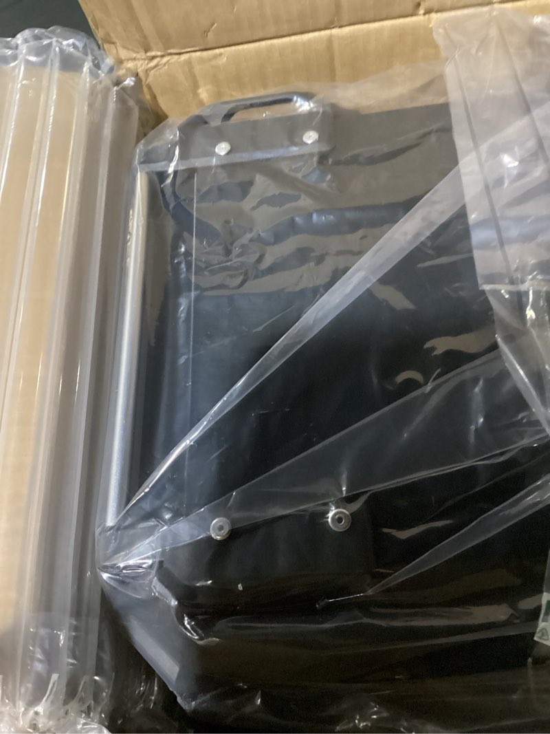 Condition photo showing Good Condition for motorcycle top case, 25l aluminum compact motorcycle top box with anti-theft lock system, waterproof, easy installation with universal bracket, back cushion included, black, gbtc-25bl black-25l 25l