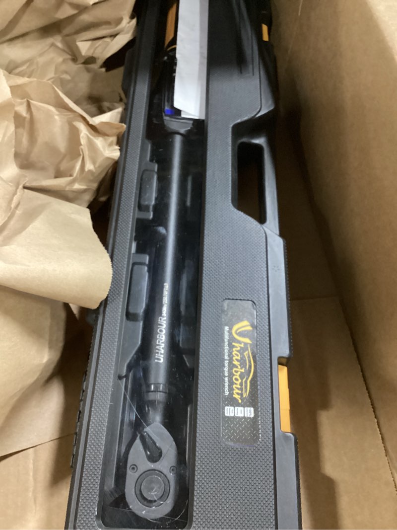 Condition photo showing Good Condition for Digital Torque Wrench 1/2 Drive, 3.8-250.8 Ft.lb Range, 1/2 Digital Torque Wrench ±1% Accuracy with Vibration, Buzzer and LED Alert, Suitable for Car, Motorcycle and Bicycle 1/2" Drive 3.8-250.8 ft.lbs digital torque wrench