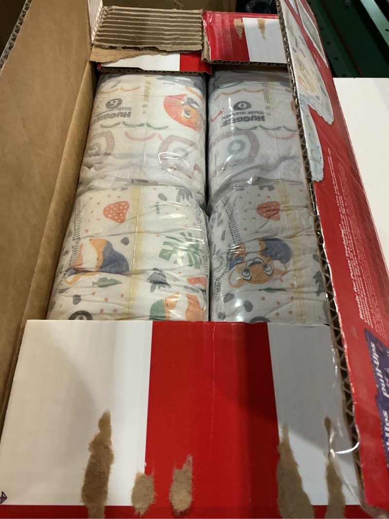 Condition photo showing New/Like New for size 6 (35+ lbs) huggies little movers baby diapers 84 counts