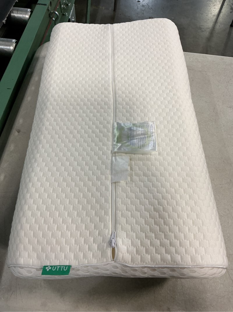Condition photo showing Good Condition for uttu cervical pillow for neck pain relief, memory foam neck pillow for sleeping, adjustable orthopedic sandwich pillow, contour cooling for side back stomach sleeper, queen(23.6"×13.8"×5.2"/4.5") queen size