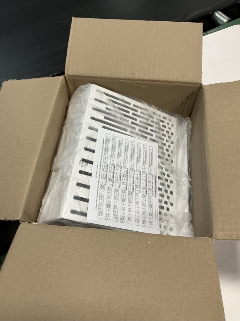 Condition photo showing Good Condition for vent systems 6" inch exhaust vent cover with rubber gasket - white galvanized steel - robust and weatherproof outdoor air exhaust box - duct or surface mounting - rain and snow protection ø6" inch - exhaust white