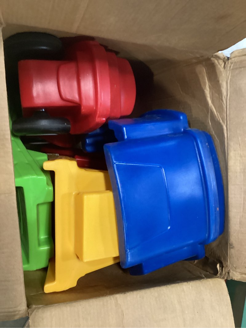 Condition photo showing Good Condition for step2 up & down roller coaster toy for kids, ride on push car, indoor/outdoor playset, toddlers ages 2-5 years old, compact storage, max weight 50 lb., multicolor