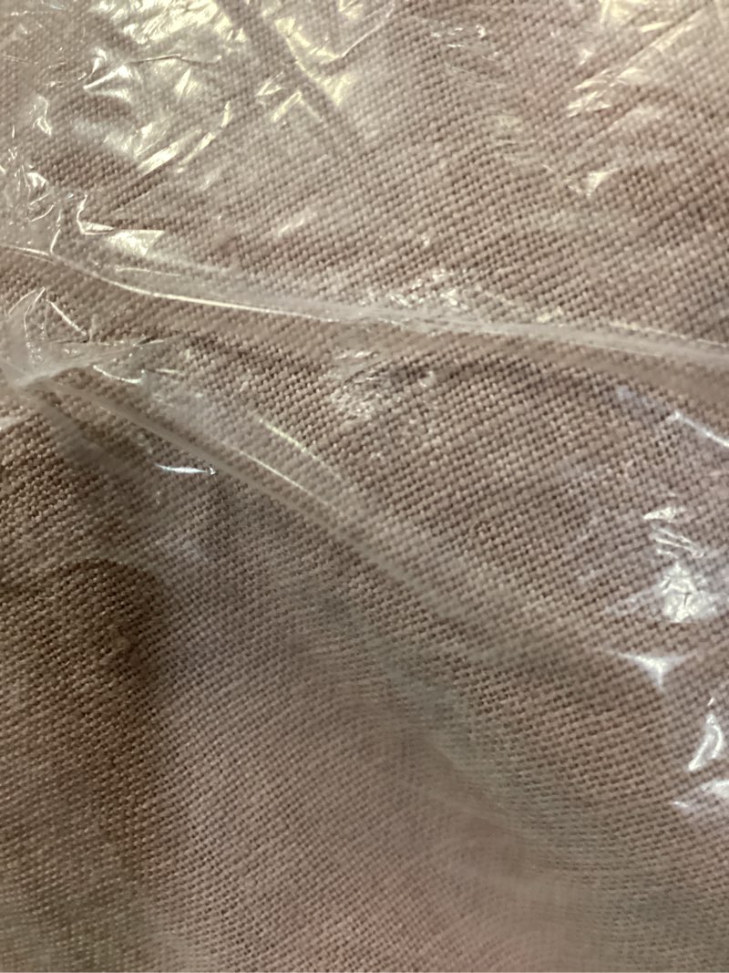 Condition photo showing Good Condition for european linen duvet cover, king/cal king, dusty mauve