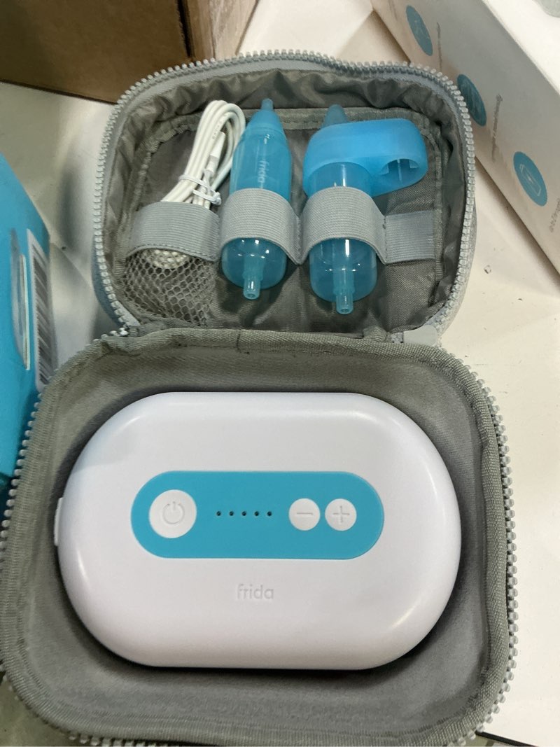 Condition photo showing Good Condition for Frida Baby Electric NoseFrida Pro Nasal Aspirator for Baby, Hospital Grade Suction, Nose Sucker for Baby & Toddler, Nasal Aspirator for Congestion Relief, 5 Suction Levels, 2 Tips, Cordless with Case