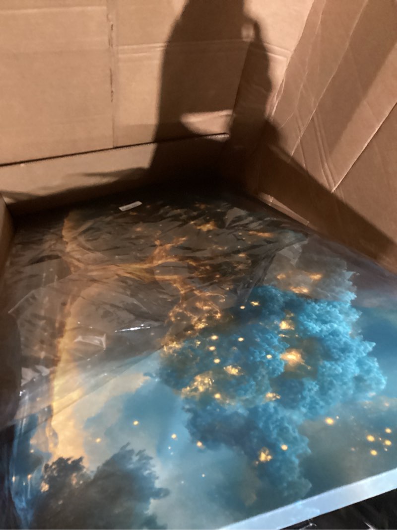 Condition photo showing Good Condition for Canvas Wall Art Decor Artwork for Walls Green Gold Wall Art Decor Tree of Life Wall Art for Living Room Tree Wall Decor Art Wall Art Paintings Prints Art Work for Room Home Office Wall Decor 20" X 40" QLS-A Wrapped Canvas 20L" x 40W"