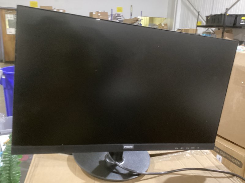 Condition photo showing As Is for (similar to )philips new 24 inch frameless full hd (1920 x 1080) 100hz monitor, vesa, hdmi x1, vga port x1, eye care, 4 year advance replacement warranty, 241v8lb, black