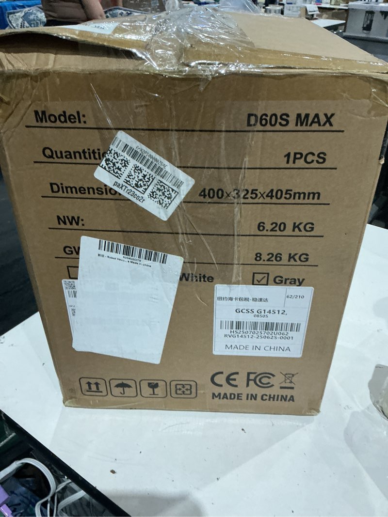 Condition photo showing As Is for d60s  max  laser intelligent  wifi connected | app  robot vacuum cleaner  clean your entire home  sheliki