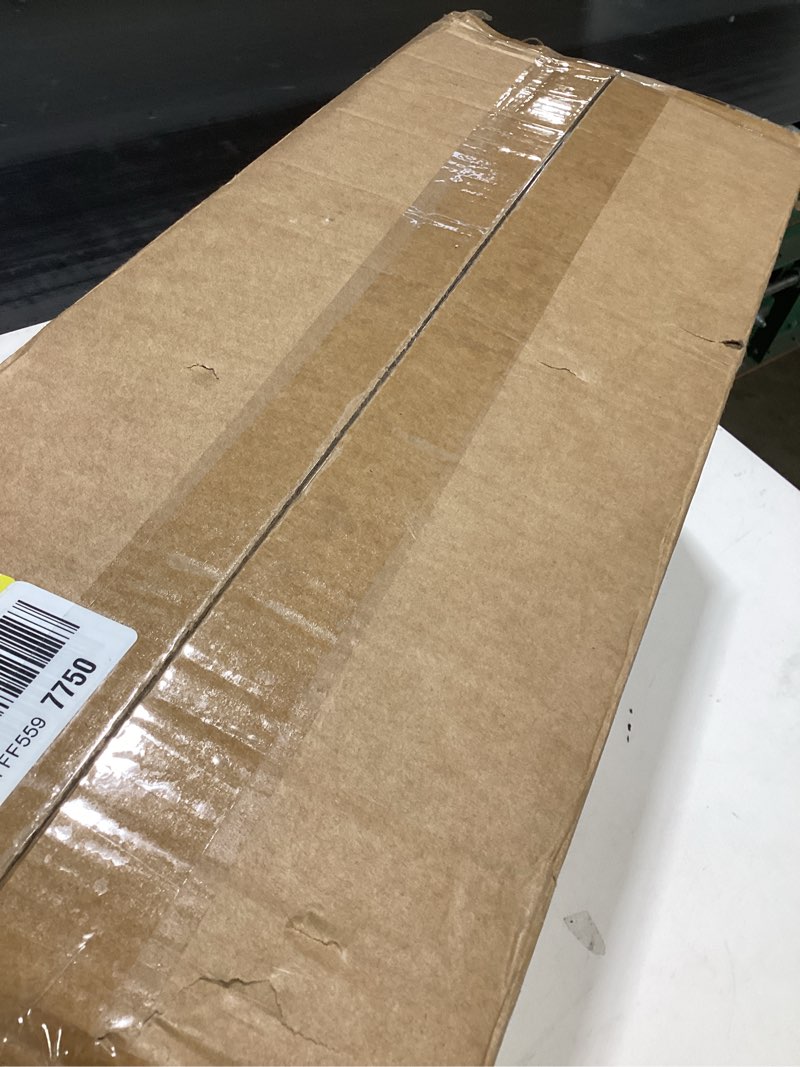 Condition photo showing New/Like New for Ceiling Fans with Lights and Remote, 52 Inch Modern Ceiling Fan with Light, Downrod & Flush Mount, Quiet DC Motor, Dual Finish 5 Blades Ceiling Fan for Bedroom Living Room Farmhouse Indoor Black and Lighter Wood Blades 52 Inch Ceiling Fan