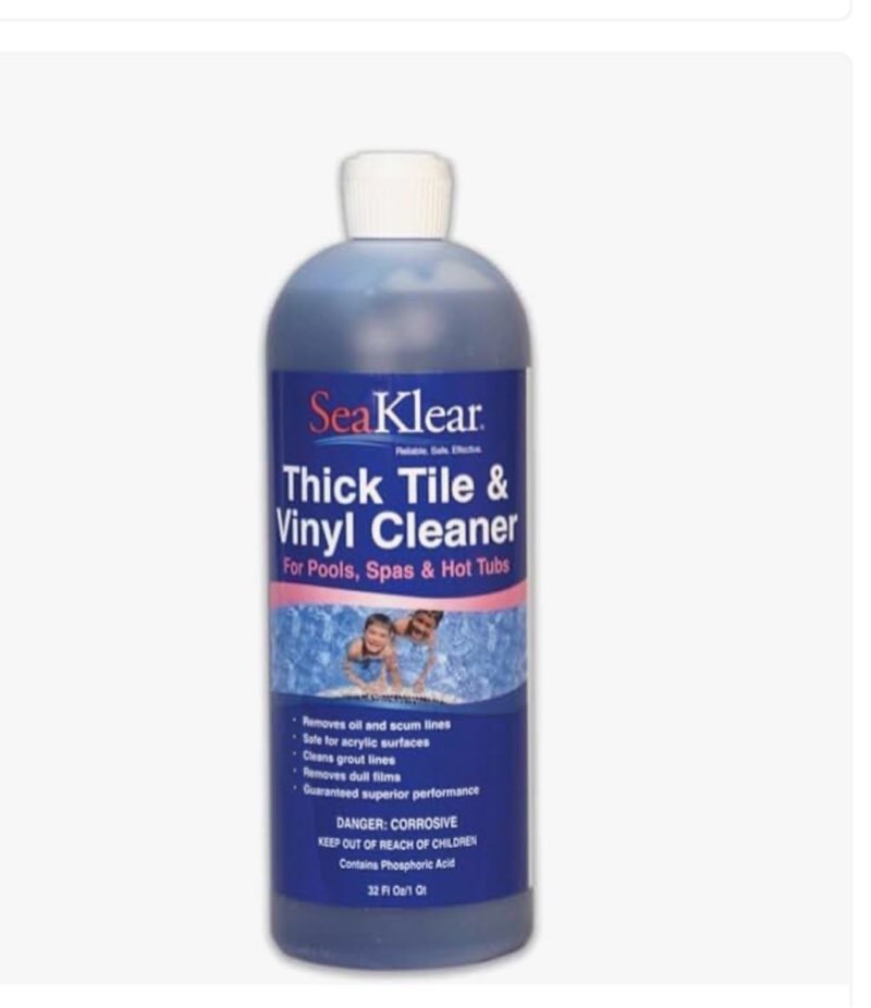 seaklear thick tile & vinyl cleaner, 1 quart bottle