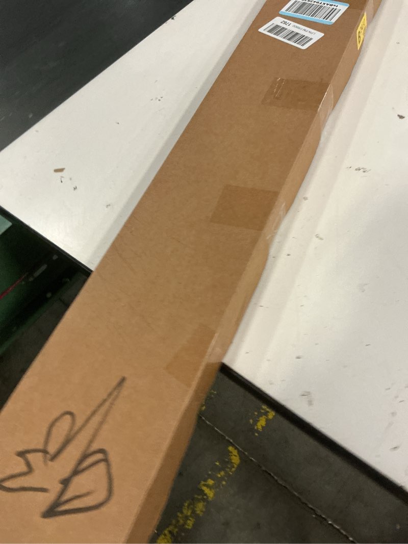 Condition photo showing New/Like New for blasthome® non-adjustable luxury curtain rods for windows, 1 ¼” rod set, 9 foot fixed length (two rods connect for a seamless look), gunmetal/pewter single rod gunmetal/pewter 9 foot