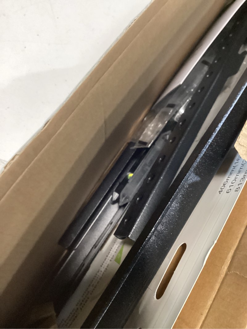 Condition photo showing As Is for 85 86 98 100 inch heavy duty tv wall mount for 55-120 inch large tvs up to 220 lbs & 900x600mm vesa, ultra slim fixed tv mount, low-profile tvs bracket, 16" 24" 32" wood stud, fit most 65+ 75+ 120 tvs 55-120"