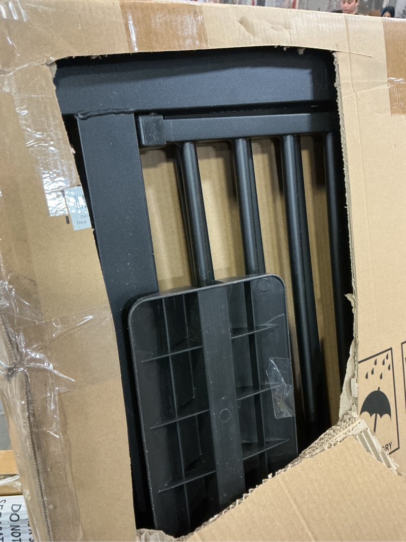 Condition photo showing Good Condition for SMONTER 55" High Extra Tall Baby Gate, Safety Cat Gate for Doorways, Expands to 42.9"-46.9" Wide, Auto Close Dog Gate, No Drilling Pressure Mounted Cat Fence, Pet Gate Indoor for Stairs, Black 42.9"-46.9"W, 55"H