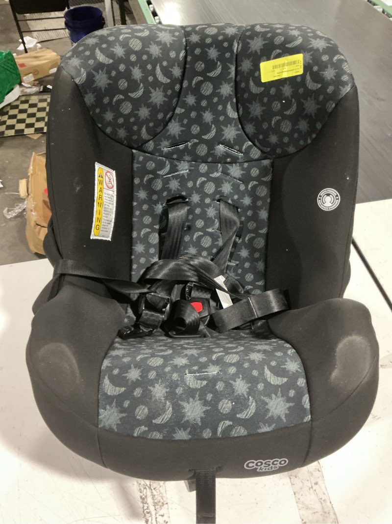 Condition photo showing As Is for cosco kids scenera extend infant & toddler car seat, convertible car seat, moonlit night, black