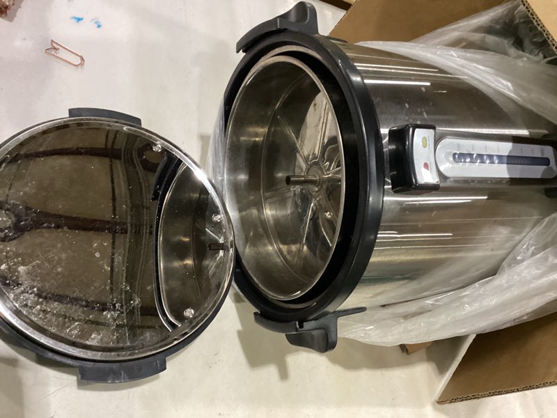 Condition photo showing Good Condition for alpha living 100 cups electric coffee urn – stainless steel large capacity electric kettle percolator coffee pot – ideal hot beverage dispenser for catering, hotels, restaurants –leak-proof tap