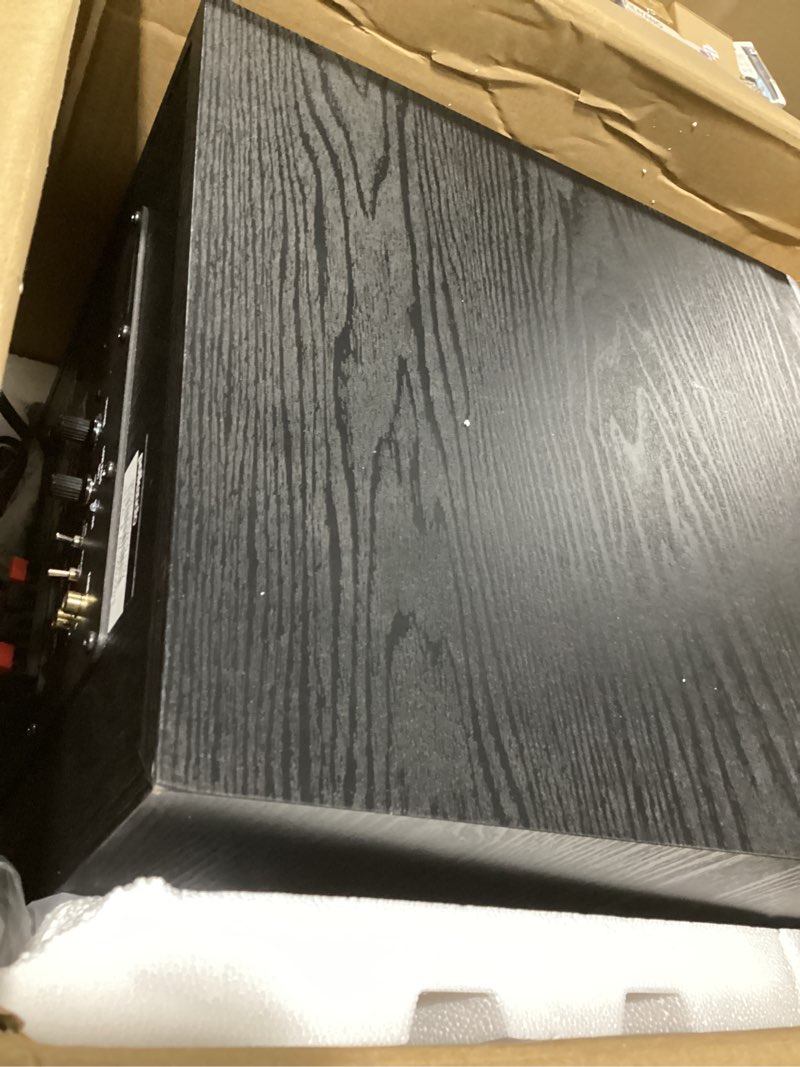 Condition photo showing As Is for Polk Audio PSW10 10" Powered Subwoofer Home Audio – Power Port Tech, Up to 100 Watts, Big Bass in Compact Design, Easy Setup with Home Theater, Timbre-Matched with Monitor & T-Series Polk Speakers Subwoofer single subwoofer