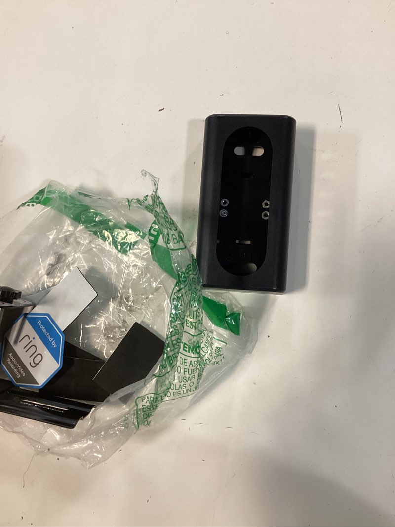 Condition photo showing As Is for 0.5” spacer for ring video doorbell wired (model 5at3t5) - premium ring doorbell mount - black
