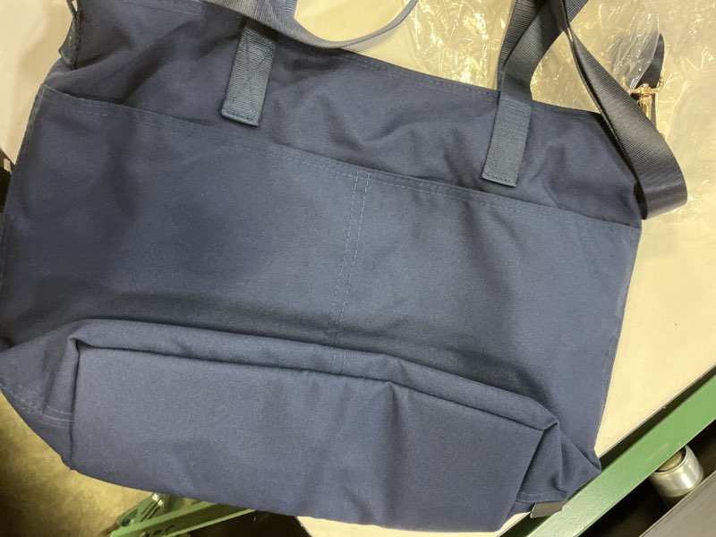 Condition photo showing Good Condition for simple modern tote bag for women medium navy