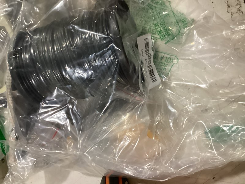 Condition photo showing Good Condition for cyrico string light hanging kit, outdoor light guide wire, globe string lights suspension kit with 200 ft nylon coated stainless steel 304 wire rope cable, turnbuckle, enough accessories, use manual black 200ft