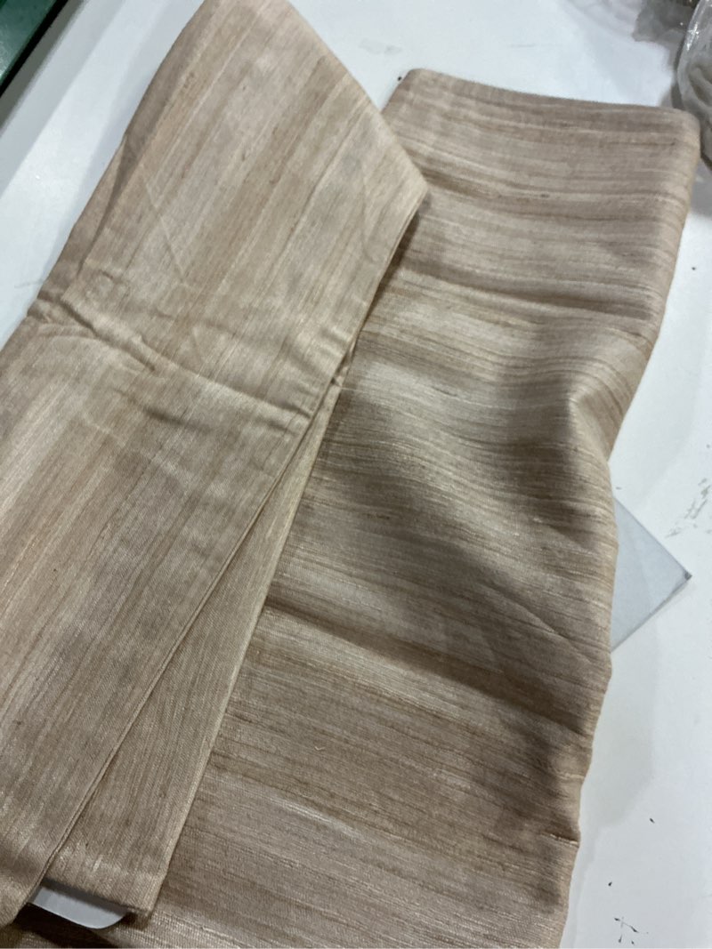 Condition photo showing Good Condition for quince, european raw silk pillow set of 2 /20”x20/sand