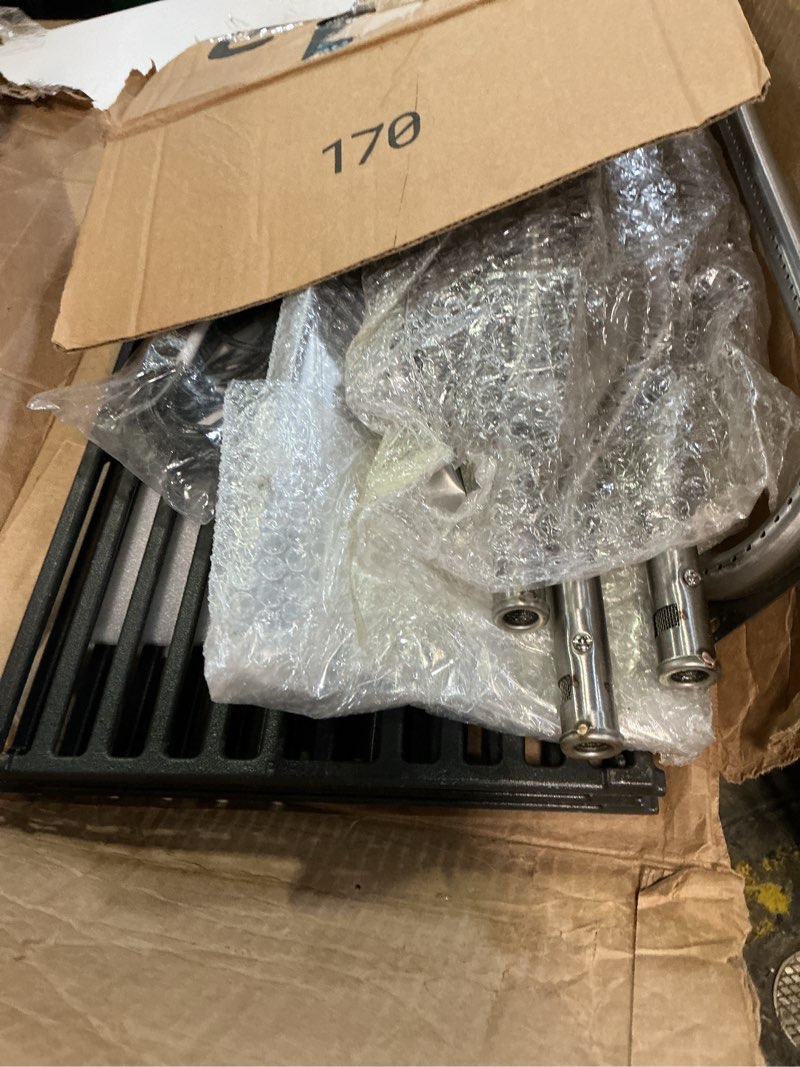 Condition photo showing As Is for grill replacement parts for jenn air 720-0337 grill, grill grates & flame spreader & burner and igniter kit for jenn air model 720-0337, replacement for jenn air 720-0337 grill parts