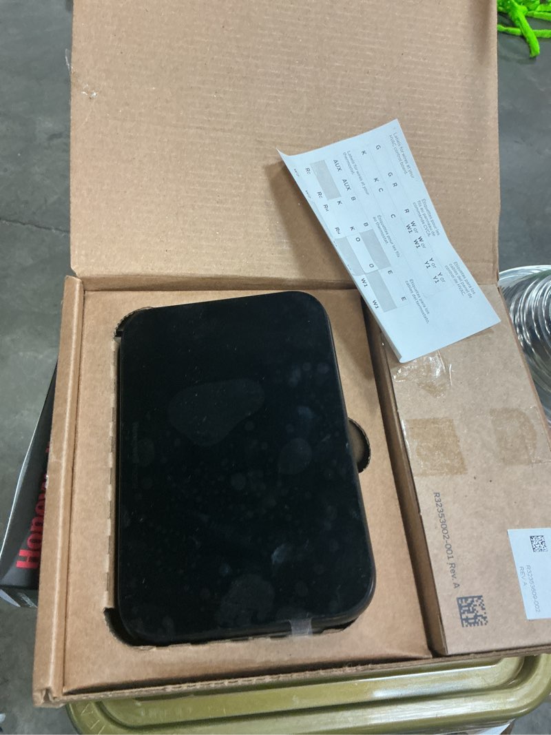 Condition photo showing As Is for honeywell home x8s built in wifi heating and cooling touch screen smart-enabled programmable thermos