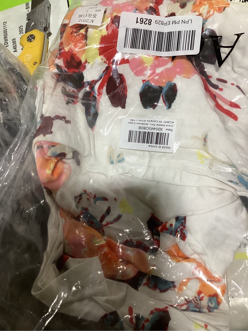 Condition photo showing New/Like New for Women's Casual Summer Sleeveless Dresses Beach Boho Sundress Dress with Pockets Yh Camellia White Medium