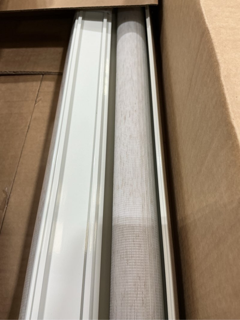 Condition photo showing Good Condition for changshade cordless zebra blinds for windows, modern dual layer zebra blinds with light filtering & privacy control,easy install zebra blinds for indoor windows,?20" w×72" h,beige? beige 20"w×72"h