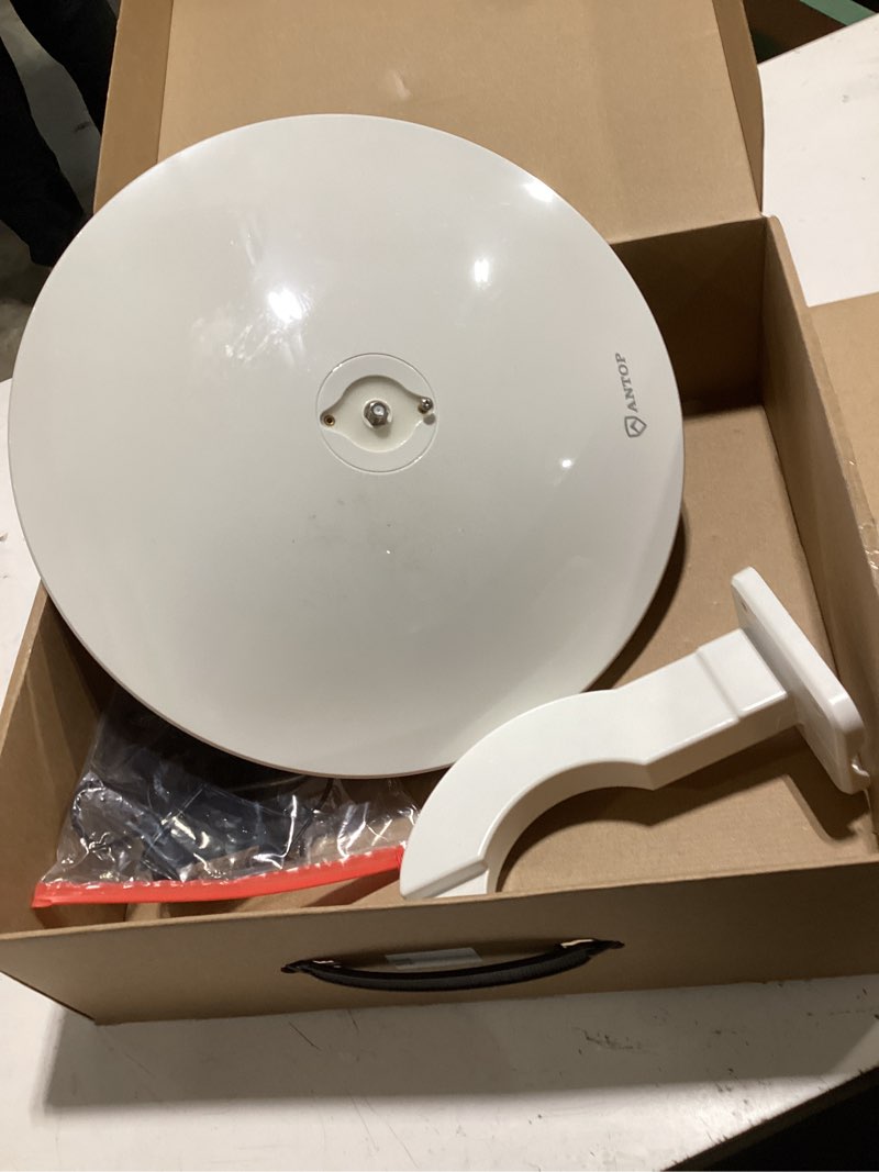 Condition photo showing As Is for upgraded version - antop at-415b 720° ufo dual omni-directional outdoor hdtv antenna with exclusive smartpass amplifier &4g lte filter, fit for outdoor/rv/attic use(33ft coaxial cable,4k uhd ready)