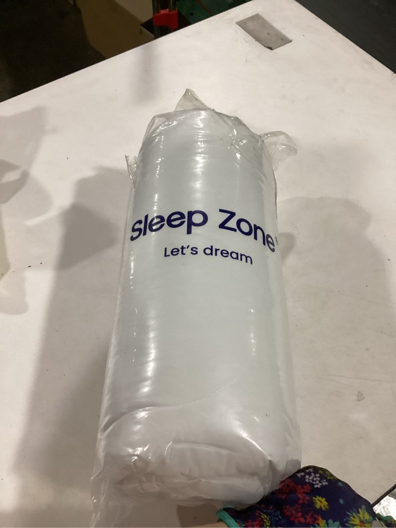 Condition photo showing New/Like New for SLEEP ZONE Twin Fitted Mattress Pad Cover - Quilted Soft Breathable Fluffy Pillow Top Bed Mattress Topper Deep Pocket 8-21 inch Classic Mattress Pad Twin