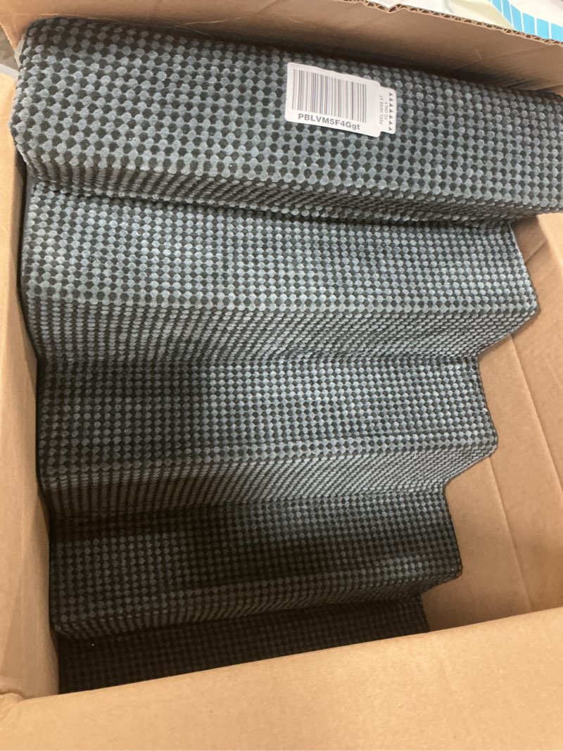 Condition photo showing item condition for dog stairs for small dogs 5-step, 19.7" extra wide right-angle pet stairs for couch and beds, anti-slip dog steps for old cats and lowrider, 19.7x29.5x23.6 inch, dark grey dark grey 5.0 19.7x29.5x23.6 inch