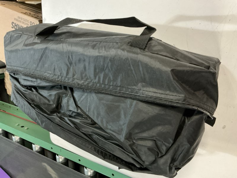 Condition photo showing Good Condition for Happy Travel Bike Storage Tent Shed, Outdoor Waterproof Bicycle Covers Shelter with Window for 2/3/4/6/8 Bikes,Oversized Outside Portable Sheds for Lawn Mower,Garden Tools Arch-8x7x5.6ft-Black