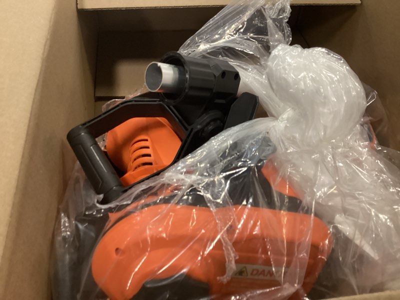 Condition photo showing Good Condition for Cordless Snow Shovel, Electric Snow Shovel 12" Width 6.7" Depth Cleaning and 20ft Throwing Distance, 4 Ah 21V Battery Brushless Snow Mover with Adjustable Front Handle for Driveway, Steps, Patio Orange