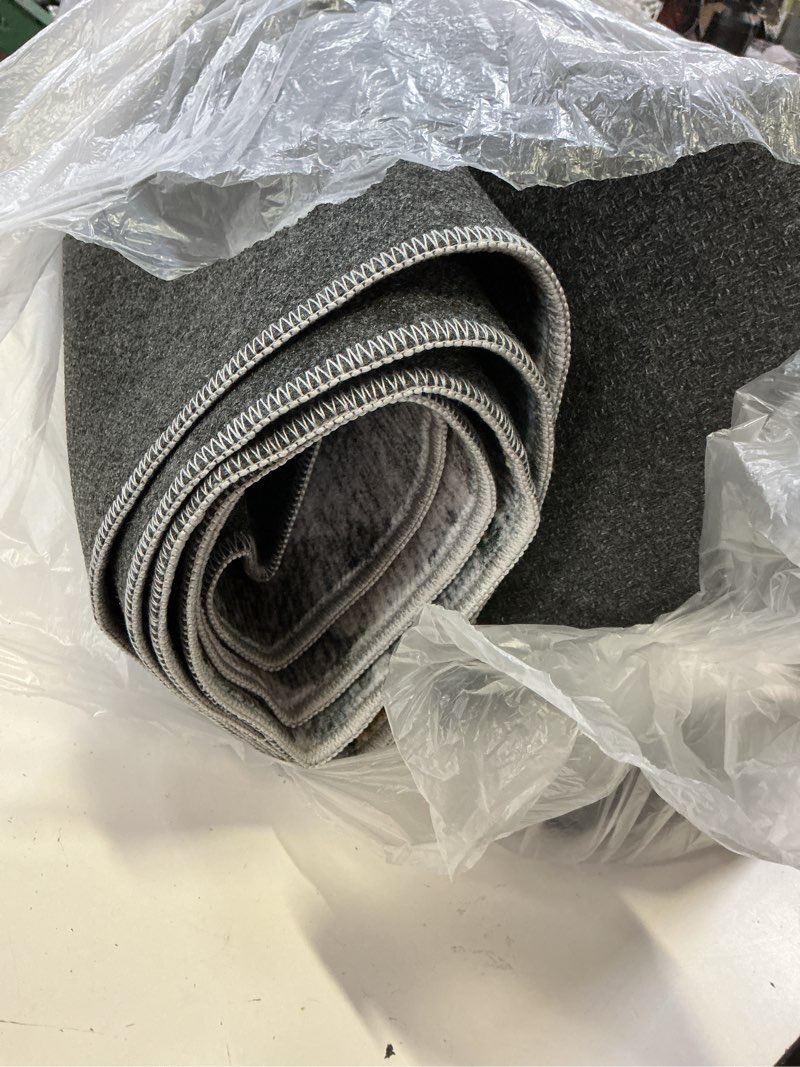 Condition photo showing Good Condition for dmoyest 8x10 area rug for living room - washable neutral modern abstract rugs soft non-slip carpet low pile indoor floor mat for bedroom & dining room decor for families with kid and pet-black golden black golden 8' x 10' (rectangular)