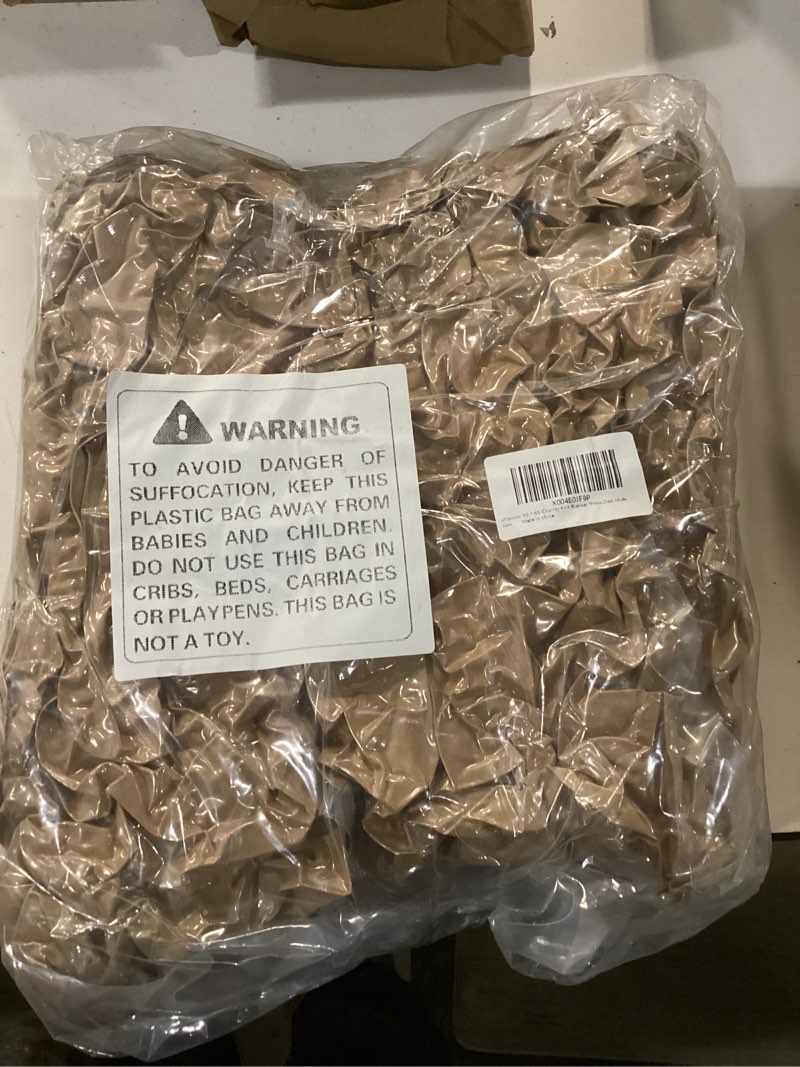 Condition photo showing New/Like New for Chunky Knit Blanket Throw, 50x60inch Soft Chenille Yarn Throw, Handmade Warm Thick Cable Knit Crochet Blanket, Large Rope Knot Throw Blanket for Couch Bed Sofa,Light Khaki 50“x60“ Light Khaki