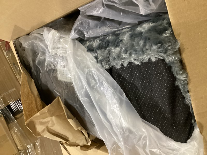 Condition photo showing Good Condition for ksiia washable dog bed deluxe plush dog crate beds comfy kennel pad anti-slip pet sleeping mat for large, jumbo, medium, small dogs breeds, 35" x 23", dark grey dark grey 35.0"l x 23.0"w x 3.5"th